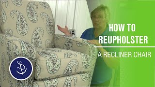 How to Reupholster a Recliner Chair [upl. by Deeas]