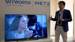 Metz S9A 4K OLED TV 1st Look at IFA Global Press Conference 2019 [upl. by Oidgime]