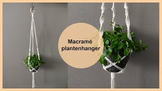 Macramé plantenhanger tutorial  Macramé tutorial voor beginners  DIY [upl. by Lansing856]