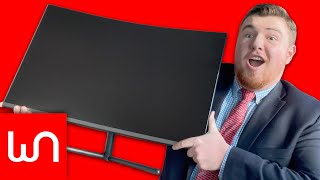 Samsung 32quot Curved 4K UHD Monitor UR59C Unboxing [upl. by Auqinaj]