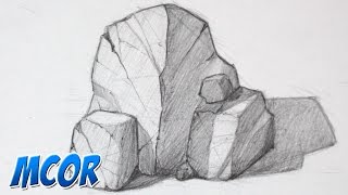 Como Dibujar Rocas  Parte 1 [upl. by Acul]