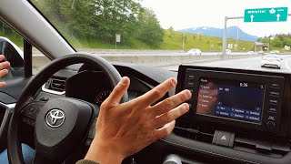 Toyota RAV4 20192025 Dynamic Radar Cruise Control And Steering Assist Review [upl. by Adnaerb483]