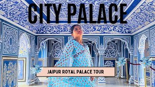 CITY PALACE JAIPUR  ROYAL TOUR  BLUE ROOM [upl. by Aerdnuahs]