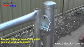 Gate Latch 2 way for round pipe and square [upl. by Standush]