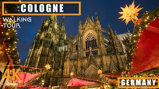 COLOGNE GERMANY CHRISTMAS MARKET WALKING TOUR [upl. by Terrena614]