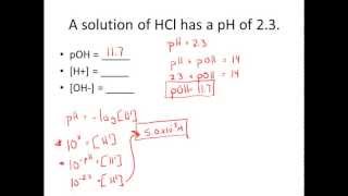 Given pH amp pOH Solve for H amp OH Practice Problems [upl. by Teagan207]