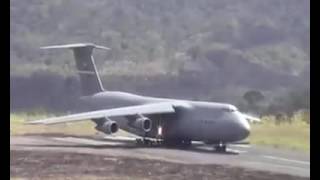 C5 Galaxy Take Off From A Short Runway [upl. by Feingold784]