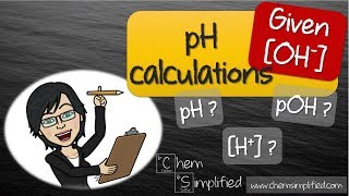 Given OH concentration  pH pOH H calculations  Dr K [upl. by Ennaillek850]