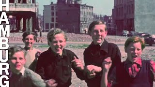 Hamburg 1948  Einzigartige Filmaufnahmen in Farbe und HD [upl. by Aerbma854]