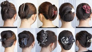 TOP 10 Trending Hairstyles 2023  60 Second Claw Clip Hairstyles  Clutcher Hairstyle For Ladies [upl. by Sumedocin796]