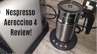 Nespresso Aeroccino 4 Milk Frother Review  Worth upgrading from the Aeroccino 3 [upl. by Anirehc]