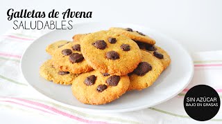 Galletas de AVENA con chispas de chocolate SALUDABLES Y FÁCILES  BACK TO SCHOOL [upl. by Byrd]