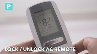 How to  Lock  Unlock in Blue Star AC Remote [upl. by Kurland]