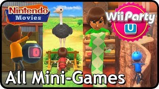 Wii Party U  All Mini Games 2 Players Master Difficulty [upl. by Drus573]