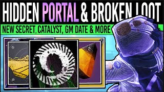 Destiny 2 CALENDAR UPDATES amp HIDDEN PORTAL Broken WEAPON Act 2 Perks Secret Drop GM Date amp More [upl. by Rashida201]