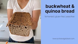 Buckwheat Almond amp Chia Bread  Gluten free Vegan amp High Protein [upl. by Hanley]