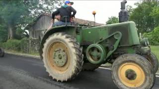 LESTERPS16 juin 2015 défilé avec 60 vieux tracteurs [upl. by Etnasa]