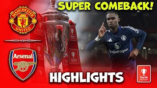 Manchester United vs Arsenal  u18 FA Youth Cup Quarterfinals  Man United highlights 28022025 [upl. by Alrac]