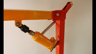 Homemade A Small Mobile Crane For Workshop [upl. by Elicul692]