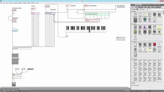 MaxMSP Modal Synthesis [upl. by Vasya]