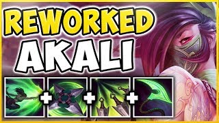 WORLDS FIRST AKALI REWORK GAMEPLAY ALL SPELLS NEW SKINS EMOTES REVEALED  League of Legends [upl. by Michal]