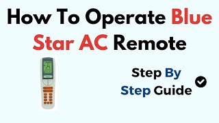 How To Operate Blue Star AC Remote [upl. by Aloysia]