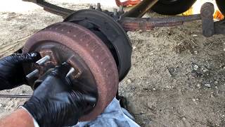 How to Change Campertrailer Brakes [upl. by Nivalc]