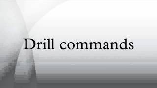 Drill commands [upl. by Lezah503]