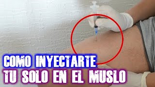 ✅COMO PONER UNA INYECCIÓN💉 INTRAMUSCULAR Sin dolor😱💯 [upl. by Hsinam]