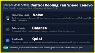 Control CPU Fan Speed and Noise  Lenovo Ideapad Gaming 3 [upl. by Fink]