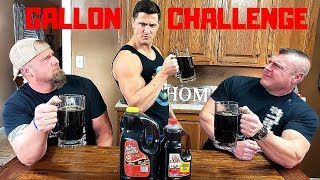 Chugging 1 GALLON of SYRUP with TheBellLife  Bodybuilder VS Drinking Syrup Challenge [upl. by Aileek]