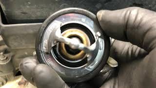 2004 Toyota RAV4 Replacing the thermostat [upl. by Kilah]