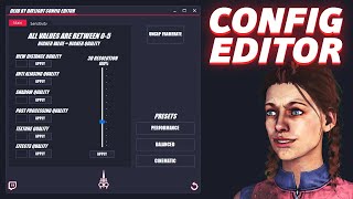 DBD Config Editor  IMPROVE YOUR FRAMERATE [upl. by Kan]