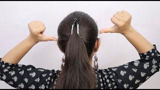 Banana Clip Hairstyle  Easy Banana Clutcher Hairstyle  How to Tuck Banana Clutcher [upl. by Verbenia568]