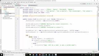 Java Socket Programming 4  Multiclient interactive sessions [upl. by Aklog]