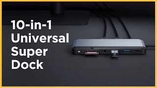 ALOGIC Super Dock  Worlds First Universal 10in1 USBC Dock  Back us on Indiegogo [upl. by Tartaglia]