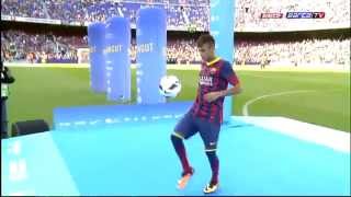 Neymars Presentation in Barcelona FULL PRESENTATION [upl. by Oaht]