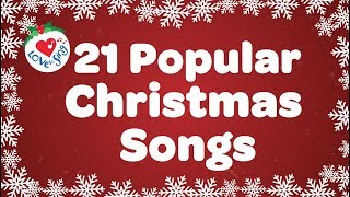 Top 21 Popular Christmas Songs and Carols Playlist 🎅🎄 [upl. by Galitea]