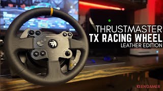 Thrustmaster TX Racing Wheel Leather Edition Review Immersive and Powerful [upl. by Ahsiekyt]