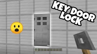 Working Door Lock using Commands in MCPE [upl. by Rehpotsrhc]