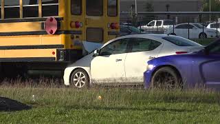 Nissan rear ends HISD school bus [upl. by Aivatahs689]