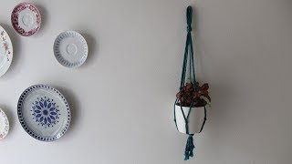 Plantenhanger maken met macramé basisbeginner [upl. by Reivaj648]