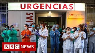 Coronavirus Spanish deaths fall for fourth consecutive day  BBC News [upl. by Nho]