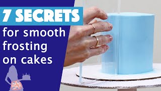 7 Secrets For Smooth Frosting On Cakes [upl. by Mano]