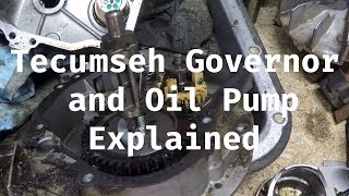 Tecumseh Governor and Oil Pump Explained [upl. by Erdda923]