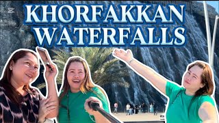 KHORFAKKAN WATERFALLS  LARGEST WATERFALL IN UAE [upl. by Anoirtac]