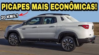 5 PICAPES BRASILEIRAS MAIS ECONÔMICAS DE TODAS [upl. by Chura]