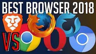 Brave vs Chrome vs Firefox vs Opera vs Waterfox vs Chromium  Best Web Browser 2018 [upl. by Georgina]