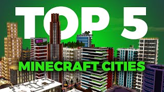 TOP 5 MINECRAFT CITIES Flush City Community Showcase [upl. by Druce]