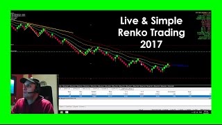 Live amp Simple Renko Trading  scalpingday trading [upl. by Anyl553]